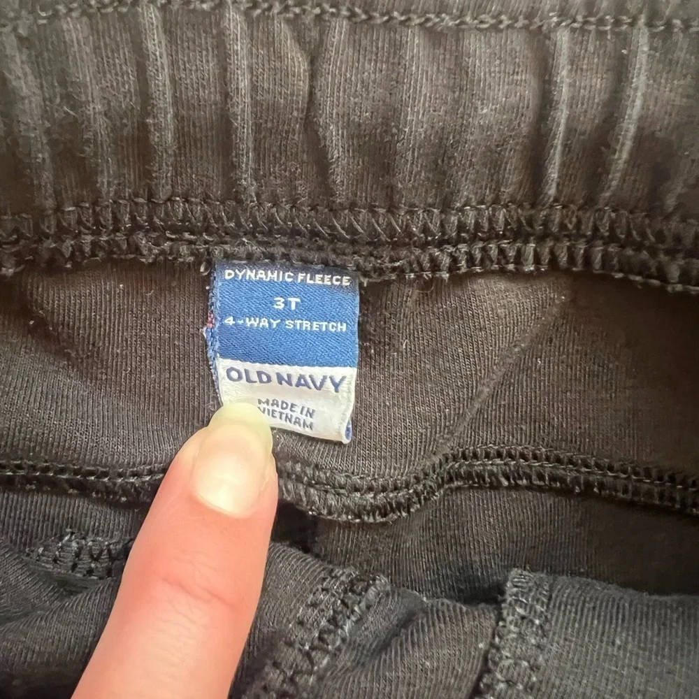 Old Navy Black Kids Joggers with Zipper Pockets